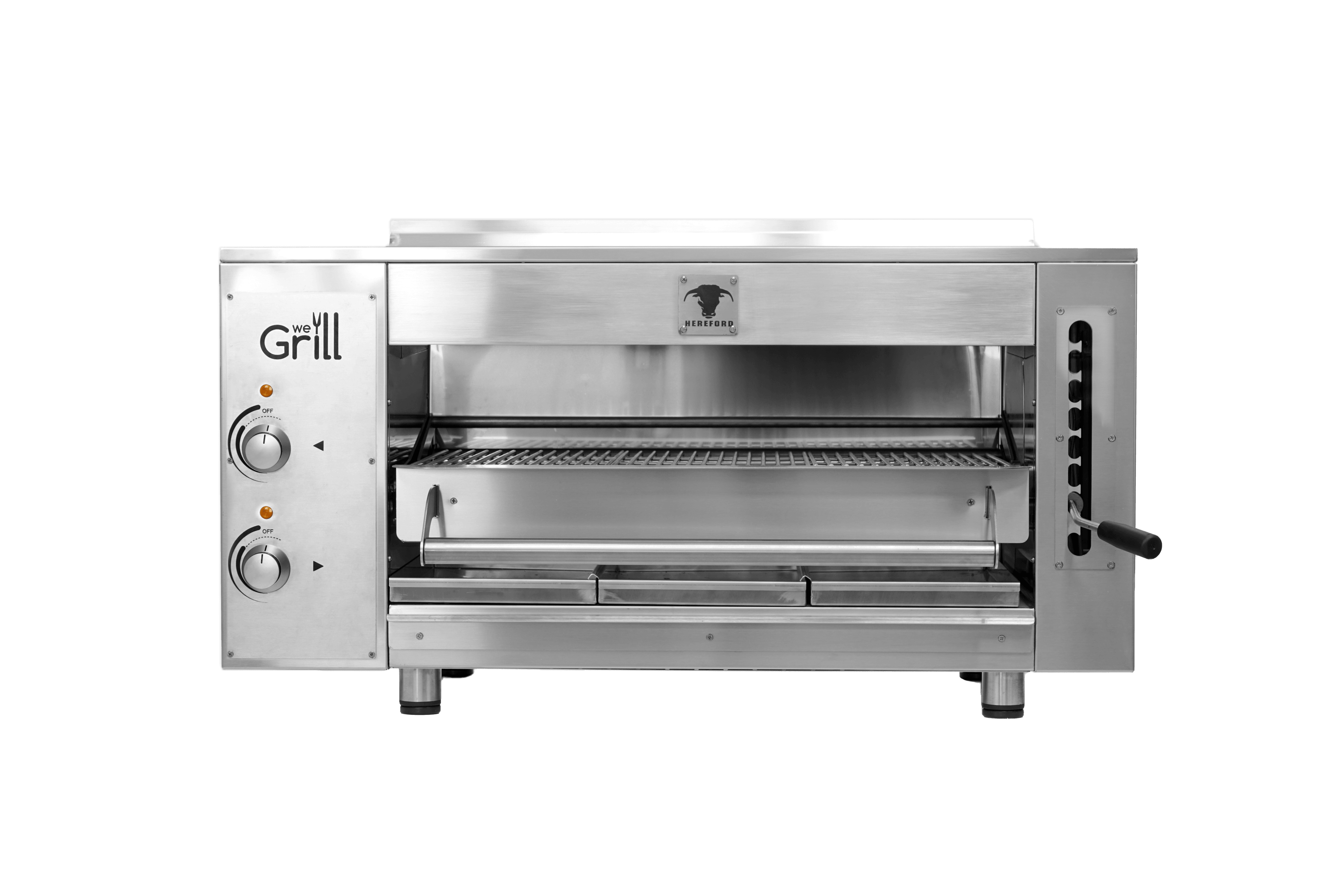 We Grill HEREFORD-E Electric Overfire Infrared Broiler (2 Glass Ceramic Burners), 10.0kW 220V