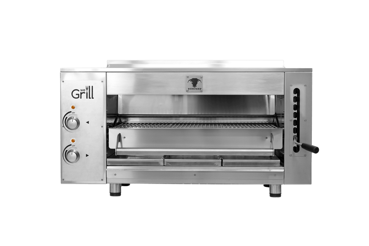 We Grill HEREFORD-E Electric Overfire Infrared Broiler (2 Glass Ceramic Burners), 10.0kW 220V