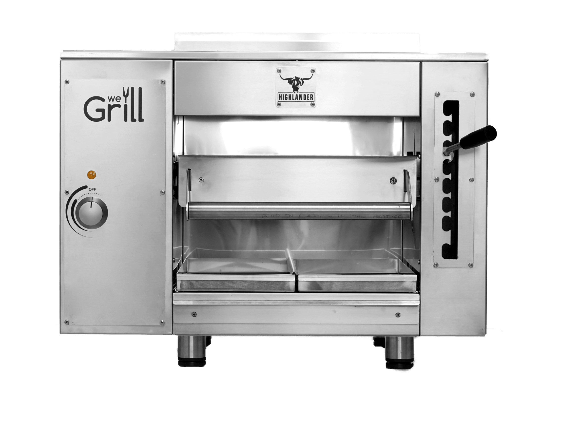 We Grill HIGHLANDER-E Electric Overfire Highlander Infrared Broiler (1 Glass Ceramic Burner), 5.0kW 220V