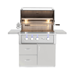 Freestanding Gas Grills American Made Grills Alturi 36" Freestanding Gas Grill, Natural Gas or Propane, CART-ALT36 + ALT36T