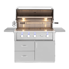 Freestanding Gas Grills American Made Grills Alturi 42" Freestanding Gas Grill, Natural Gas or Propane, CART-ALT42 + ALT42T