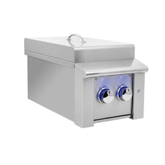 Outdoor Kitchen Appliance Modules American Made Grills Alturi Built-In Double Side Burner, LED Lighting, Lid, ALTSB2