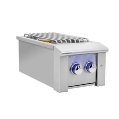 Outdoor Kitchen Appliance Modules American Made Grills Alturi Built-In Double Side Burner, LED Lighting, Lid, ALTSB2