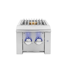 Outdoor Kitchen Appliance Modules American Made Grills Alturi Built-In Double Side Burner, LED Lighting, Lid, ALTSB2