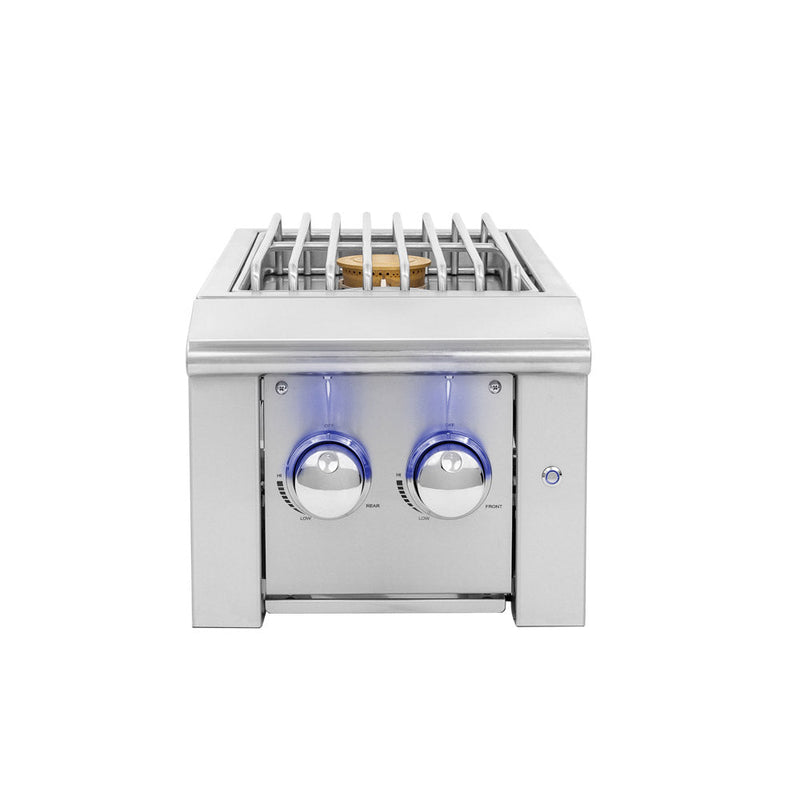 Outdoor Kitchen Appliance Modules American Made Grills Alturi Built-In Double Side Burner, LED Lighting, Lid, ALTSB2