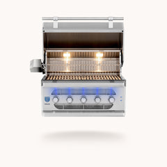 Built-In Gas Grills American Made Grills Muscle 36" Built-In Hybrid Grill, 100,000 BTU, Natural Gas or Propane, MUS36