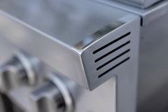 Outdoor Kitchen Appliance Modules American Made Grills Atlas Built-In Double Side Burner, LED Lighting, Lid, ATSSB2