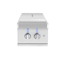 Outdoor Kitchen Appliance Modules American Made Grills Atlas Built-In Double Side Burner, LED Lighting, Lid, ATSSB2
