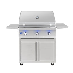 Freestanding Gas Grills American Made Grills Atlas 36" Freestanding Gas Grill, 54,000 BTU, Natural Gas or Propane, ATSFS36