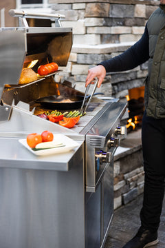 Freestanding Gas Grills American Made Grills Atlas 36" Freestanding Gas Grill, 54,000 BTU, Natural Gas or Propane, ATSFS36