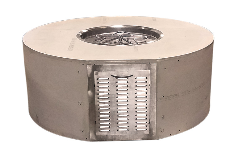 HPC Fire Ready-to-Finish Small Tank Propane Fire Pit Kit, Hidden Tank Enclosure