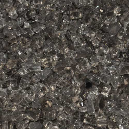 HPC Fire Decorative Fire Pit Glass, 1/4", Reflective or Non-Reflective, Per Pound