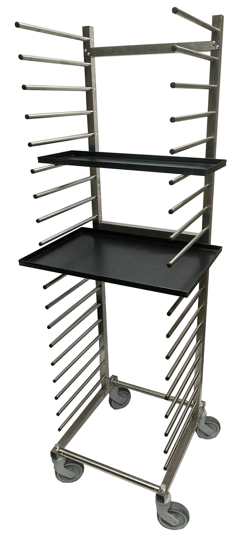 Tray Rack Ampto Stainless Steel Tray Cart for 60 x 40 cm Trays, RACK6040