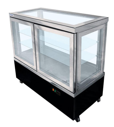 Refrigerated Display Case Ampto Cielo Refrigerated Display Case, 35-2/5 In., 9.0 Cu. Ft., All Glass, CIELO 90-5 NFP