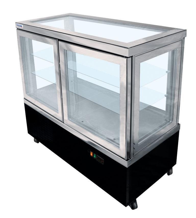 Refrigerated Display Case Ampto Cielo Refrigerated Display Case, 35-2/5 In., 9.0 Cu. Ft., All Glass, CIELO 90-5 NFP