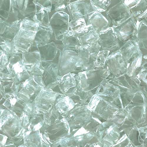 HPC Fire Decorative Fire Pit Glass, 1/4", Reflective or Non-Reflective, Per Pound