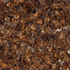 HPC Fire Decorative Fire Pit Glass, 1/4", Reflective or Non-Reflective, Per Pound