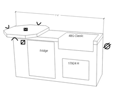 KoKoMo Outdoor Kitchen Islands polybbqisland5393