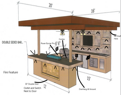 KoKoMo Outdoor Kitchen Islands montego4431