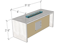KoKoMo Fire Tables & Bars firetablebar5138