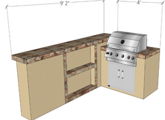 KoKoMo Outdoor Kitchen Islands customaspen4818