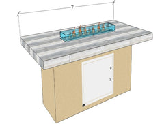 KoKoMo Fire Tables & Bars 7'firetable5035