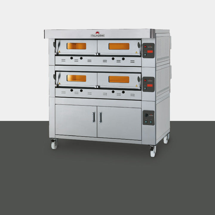 Gas Deck Oven-ITALFORNI ECO-GAS Modular Gas Deck Oven for Pizza, Pastry & Bread