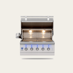 Built-In Gas Grills American Made Grills Encore 36" Built-In Hybrid Grill, 100,000 BTU, Natural Gas or Propane, ENC36