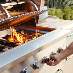 Freestanding Gas Grills American Made Grills Encore 36" Freestanding Hybrid Grill, 100,000 BTU, Natural Gas or Propane, ENCFS36