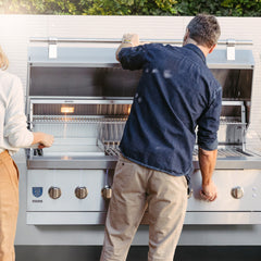 Built-In Gas Grills American Made Grills Encore 54" Built-In Hybrid Grill, 160,000 BTU, Natural Gas or Propane, ENC54