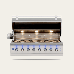 Built-In Gas Grills American Made Grills Encore 54" Built-In Hybrid Grill, 160,000 BTU, Natural Gas or Propane, ENC54