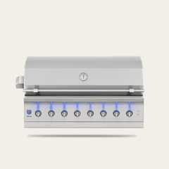 Built-In Gas Grills American Made Grills Encore 54" Built-In Hybrid Grill, 160,000 BTU, Natural Gas or Propane, ENC54