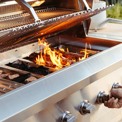 Freestanding Gas Grills American Made Grills Encore 36" Freestanding Hybrid Grill, 100,000 BTU, Natural Gas or Propane, ENCFS36