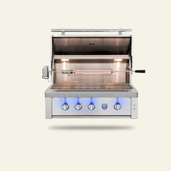 Built-In Gas Grills American Made Grills Estate Freedom 36" Built-In Gas Grill, 90,000 BTU, Natural Gas or Propane, EST36-FR