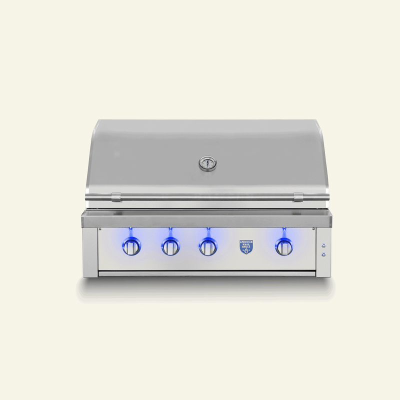 Built-In Gas Grills American Made Grills Estate 42" Built-In Gas Grill, 90,000 BTU, Natural Gas or Propane, EST42