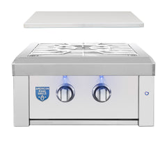 Outdoor Kitchen Appliance Modules American Made Grills Estate Built-In Power Burner, 60,000 BTU, Dual Ring, LED Lighting, ESTPB2