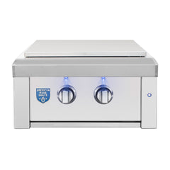 Outdoor Kitchen Appliance Modules American Made Grills Estate Built-In Power Burner, 60,000 BTU, Dual Ring, LED Lighting, ESTPB2