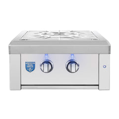 Outdoor Kitchen Appliance Modules American Made Grills Estate Built-In Power Burner, 60,000 BTU, Dual Ring, LED Lighting, ESTPB2