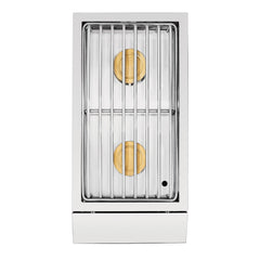 Outdoor Kitchen Appliance Modules American Made Grills Estate Built-In Double Side Burner, 28,000 BTU, LED Lighting, Lid, ESTSB2