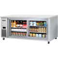 Undercounter Refrigerator-Everest ETGWR2 Side-Mounted Undercounter Sliding Glass Door Refrigerator - 22 Cu. Ft.