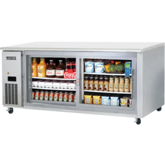 Undercounter Refrigerator-Everest ETGWR2 Side-Mounted Undercounter Sliding Glass Door Refrigerator - 22 Cu. Ft.