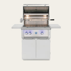Freestanding Gas Grills American Made Grills Estate Freedom 30" Freestanding Gas Grill, 64,000 BTU, Natural Gas or Propane, ESTFS30-FR