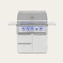 Freestanding Gas Grills American Made Grills Estate Freedom 36" Freestanding Gas Grill, 90,000 BTU, Natural Gas or Propane, ESTFS36-FR
