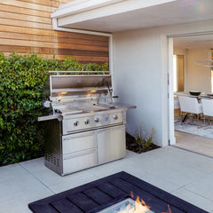 Freestanding Gas Grills American Made Grills Estate 42" Freestanding Gas Grill, 90,000 BTU, Natural Gas or Propane, ESTFS42