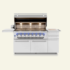 Freestanding Gas Grills American Made Grills Muscle 54" Freestanding Hybrid Grill, 160,000 BTU, Natural Gas or Propane, MUSFS54