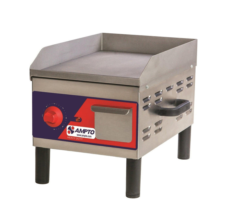 AMPTO GR5E Electric Countertop Griddle 12" x 16"