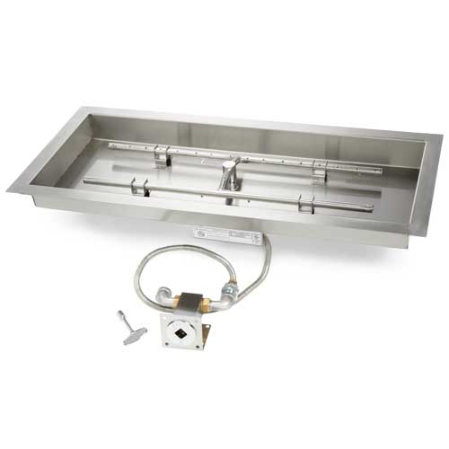 Fire Pits & Fire Tables HPC Fire Rectangle H-Burner Fire Pit Insert, 24" to 90", Torpedo Burner