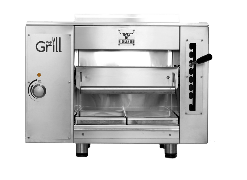 Electric Overfire Broiler-We Grill HIGHLANDER-E Electric Overfire Highlander Infrared Broiler (1 Glass Ceramic Burner), 5.0kW 220V