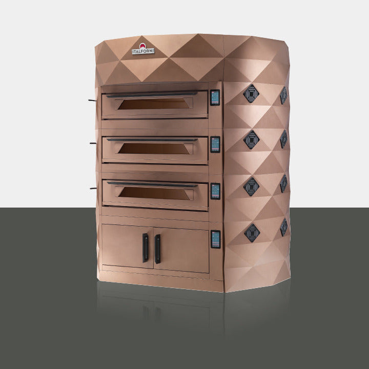 Modular Electric Pizza Pastry Bread Oven-ITALFORNI Diamond Modular Electric Oven (F-DIA, 1-3 Chambers)