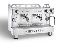 Commercial Coffee Machine-Bezzera MODA DE2 Automatic 2-Group Espresso Machine - 2.9-Gallon Copper Boiler, 220V, 4900W